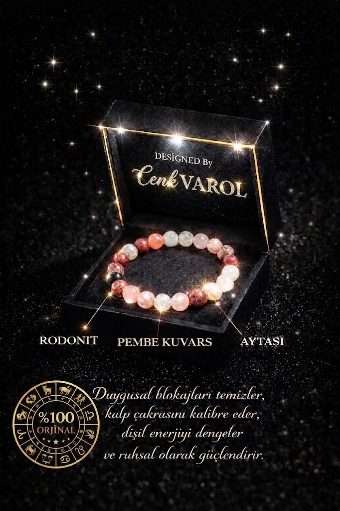 Rodonit+Pembe Kuvars + Aytaşı