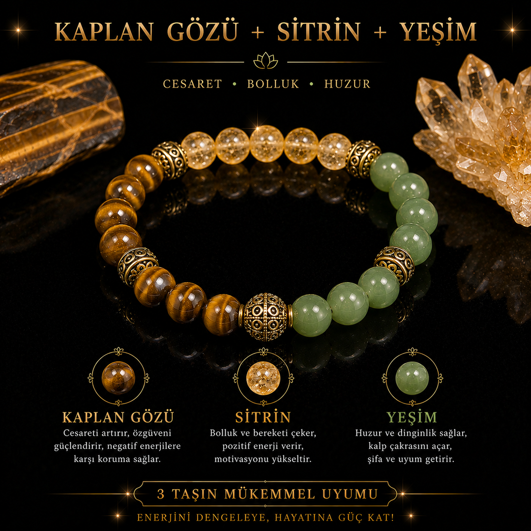 Kaplan Gözü + Sitrin + Yeşim